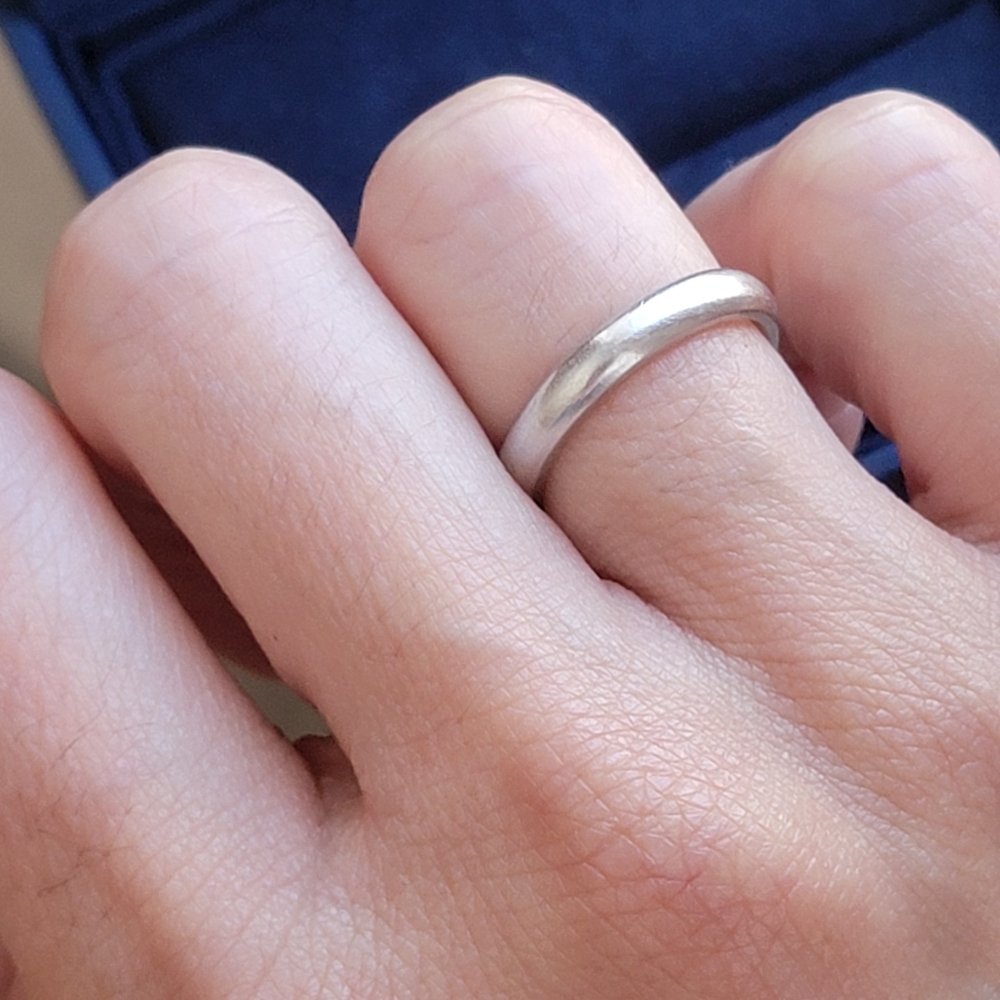 Elegant 3mm PLATINUM COMFORT Band SIZE 5